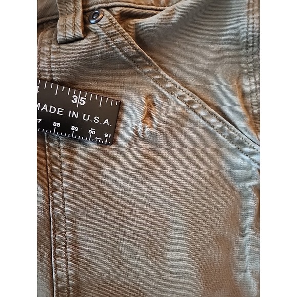 Duluth Trading Cargo‎ Pant Curvesetter Canvas Utility Casual Brown Womens 8x31 - Picture 14 of 16